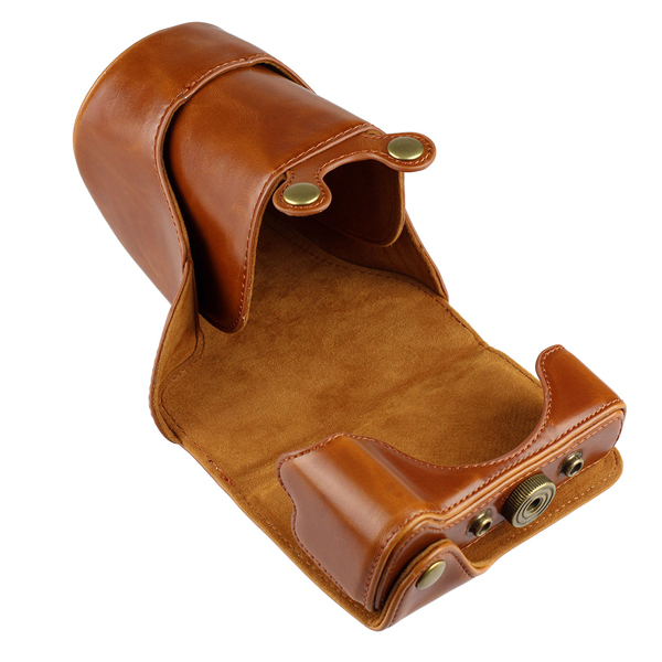Leather case bag strap for Canon EOS M3 เคสหนัง